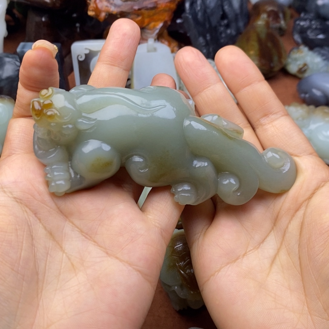 和田玉未镶嵌挂件