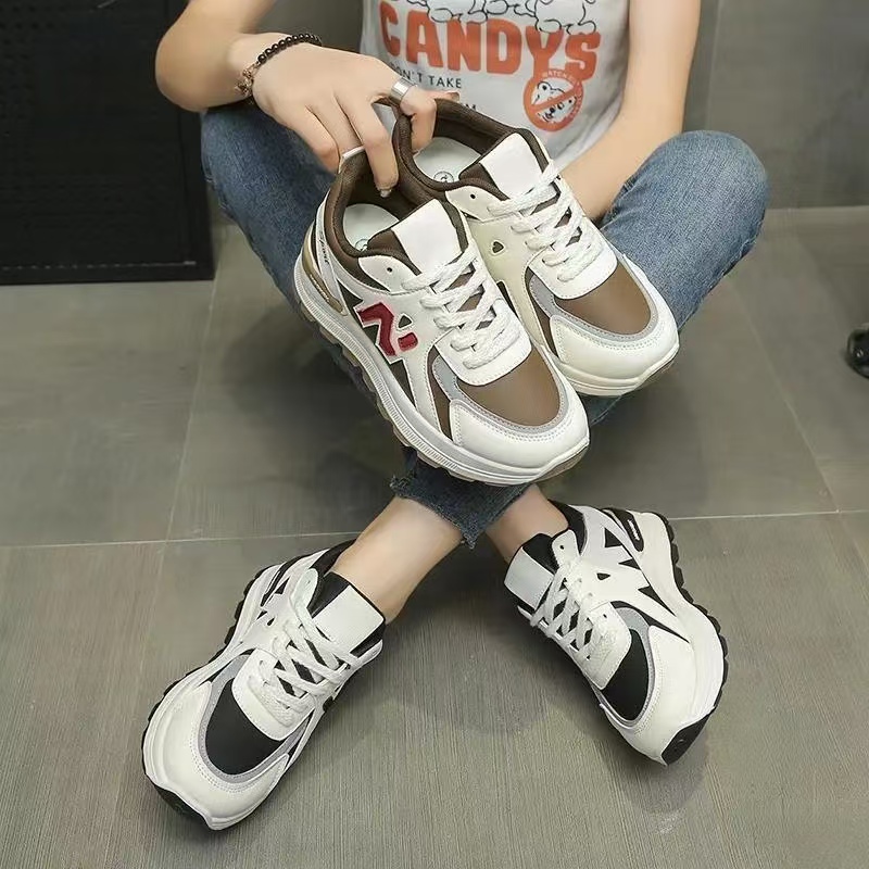 阿甘鞋女2025秋冬季休闲鞋春秋百搭厚底休闲时尚鞋老爹鞋ins