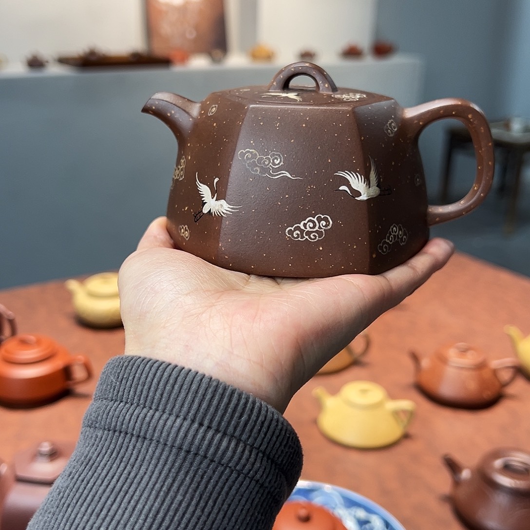 ****️六方井栏容量230cc老紫泥