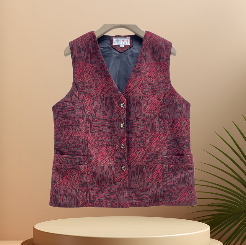 中老年女款奶奶春秋外穿坎肩妈妈秋冬加绒背心老人太太衣服