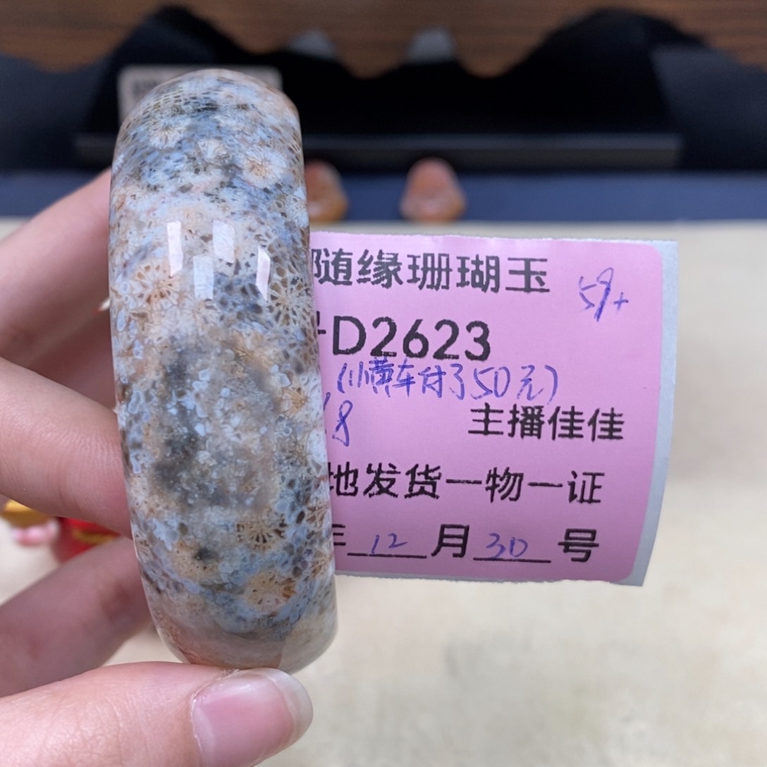 未镶嵌D2623硅化珊瑚（珊瑚玉）j****在