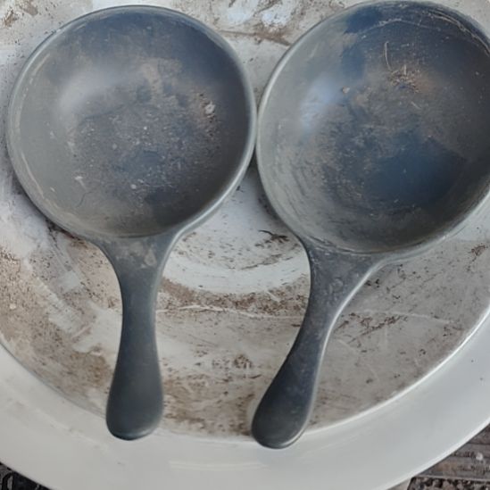 瓷发两个手柄勺子，国营四厂库存