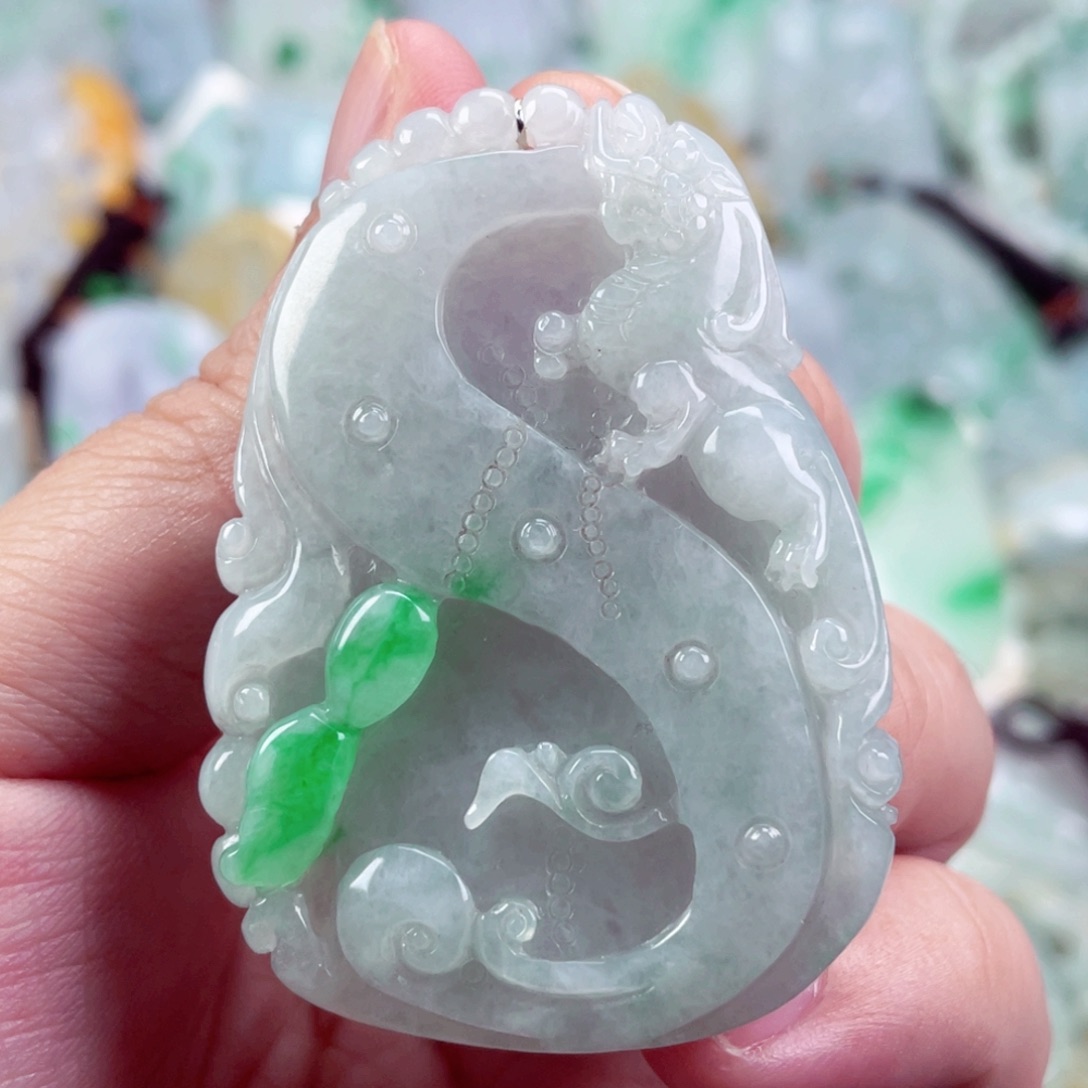 翡翠未镶嵌吊坠(不含链)