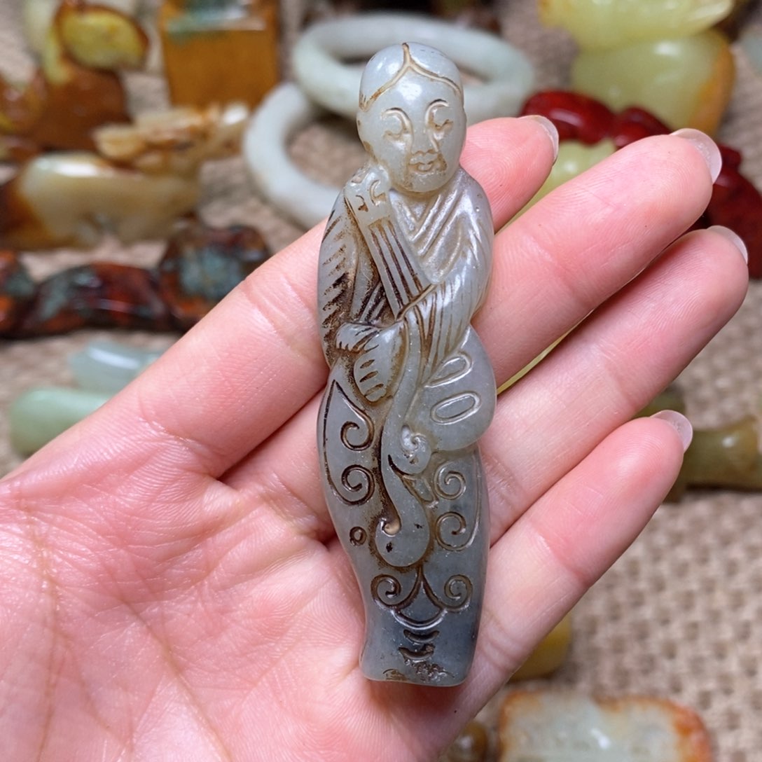 白玉菩提吊坠白玉菩提白玉菩提摆件