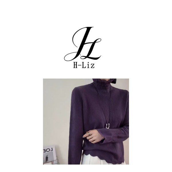 【H-Liz】法式蝴蝶丨2025秋季新品‘’新德里羊毛’针织衫套头1921