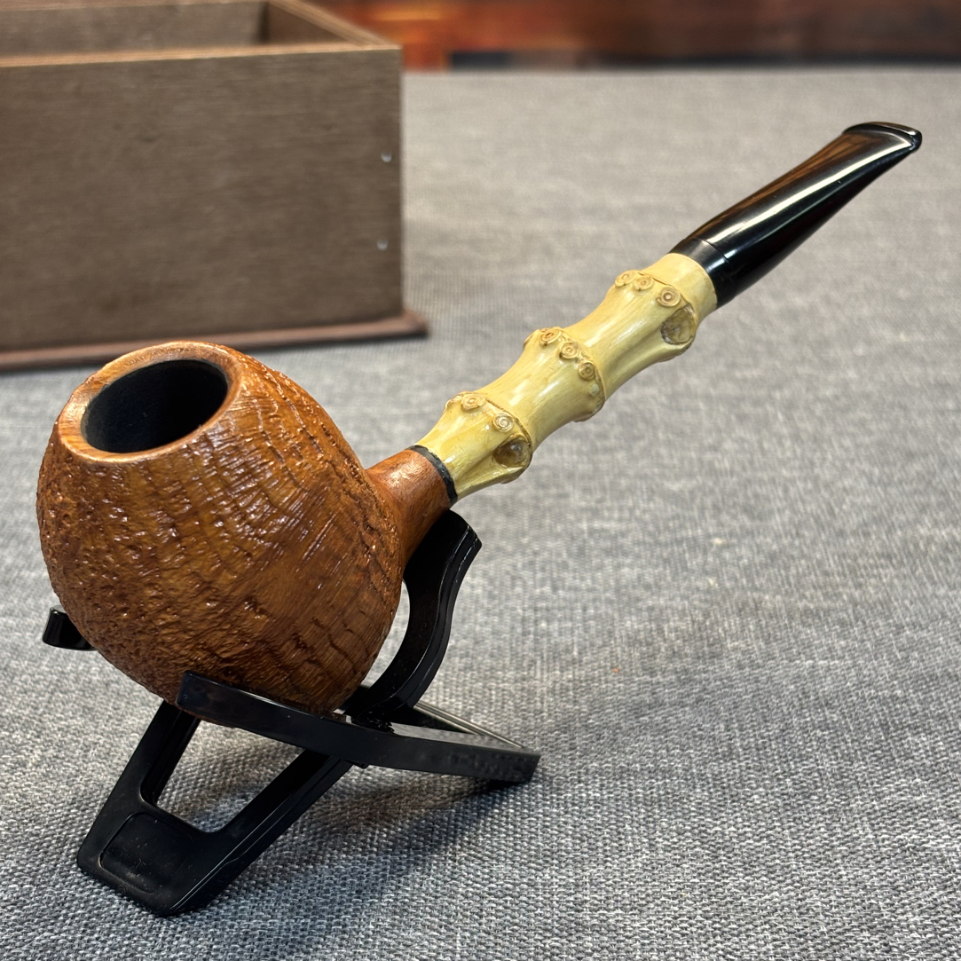 全新赫尔曼竹节烟斗（可小刀）