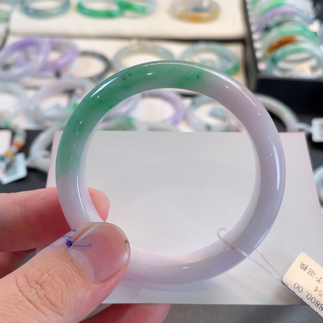 翡翠手镯未镶嵌54正圈