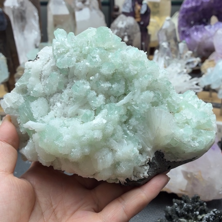 摆件未镶嵌水晶印度鱼眼石