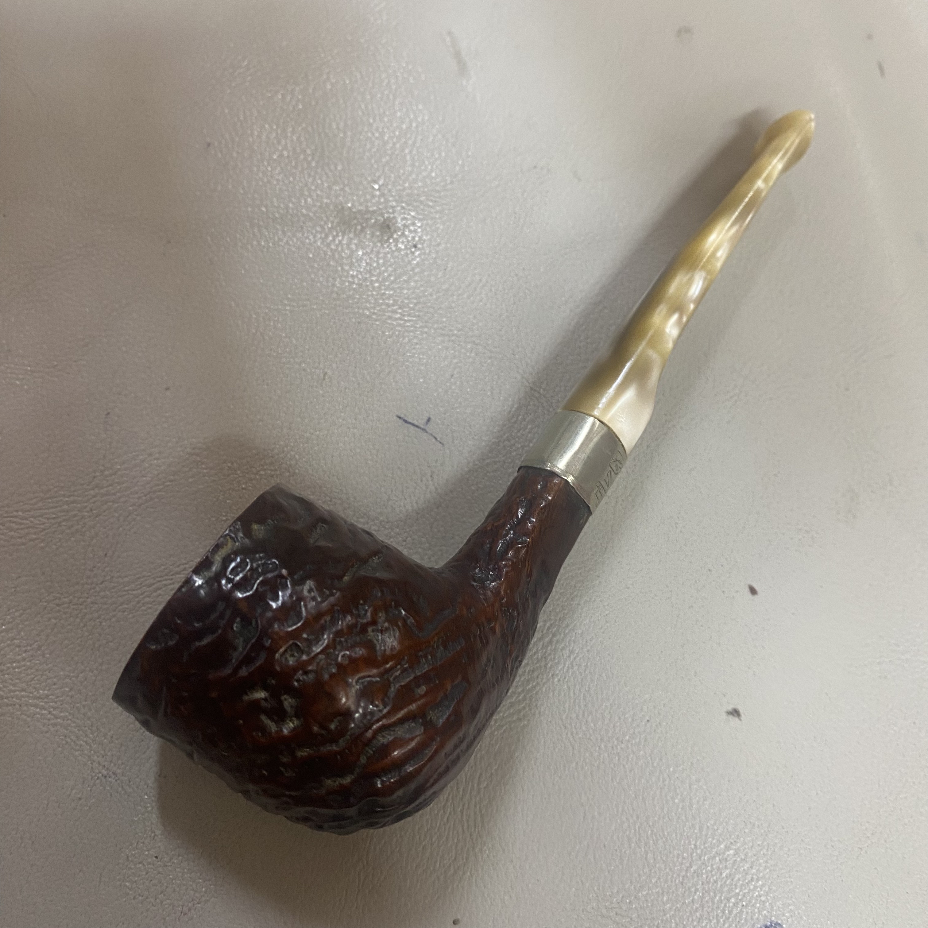 戳记看不清石楠木烟斗老斗有瑕放漏