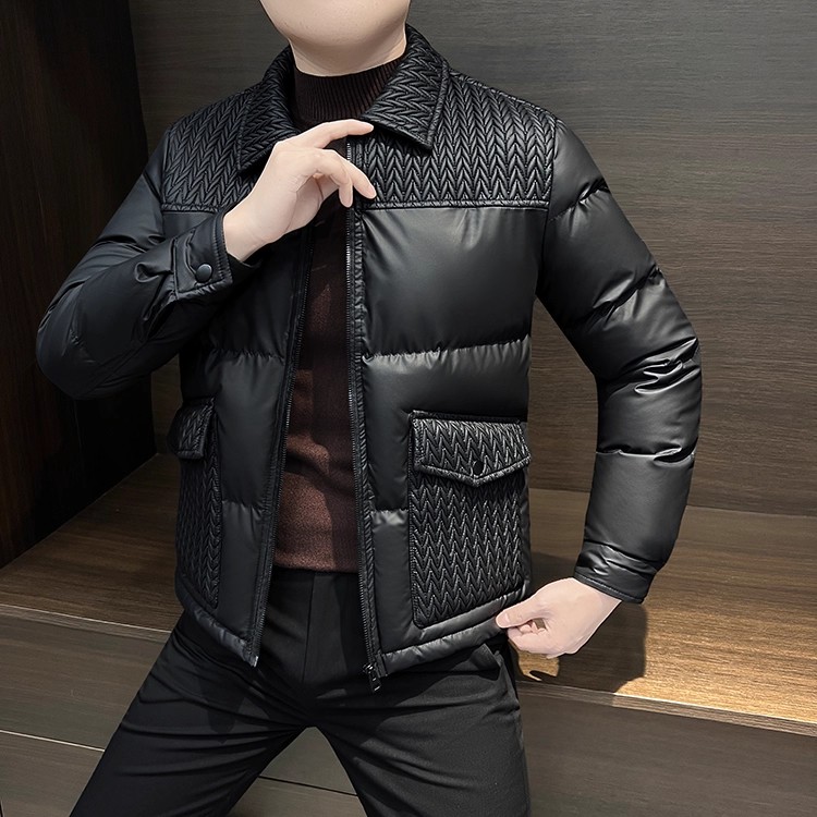 男士冬季潮流时尚休闲韩版短款加厚保暖棉服男款2025新款高级感免