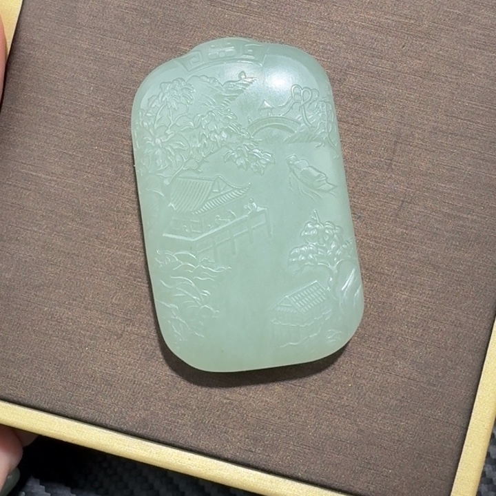 和田玉未镶嵌挂件