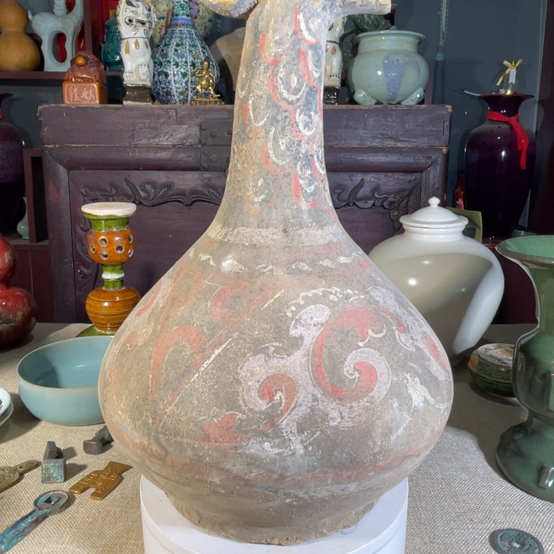 瓶平*黑陶加彩一件全品