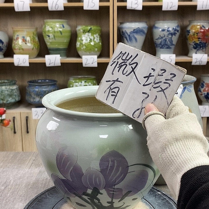 缸8xc景德镇陶瓷花盆