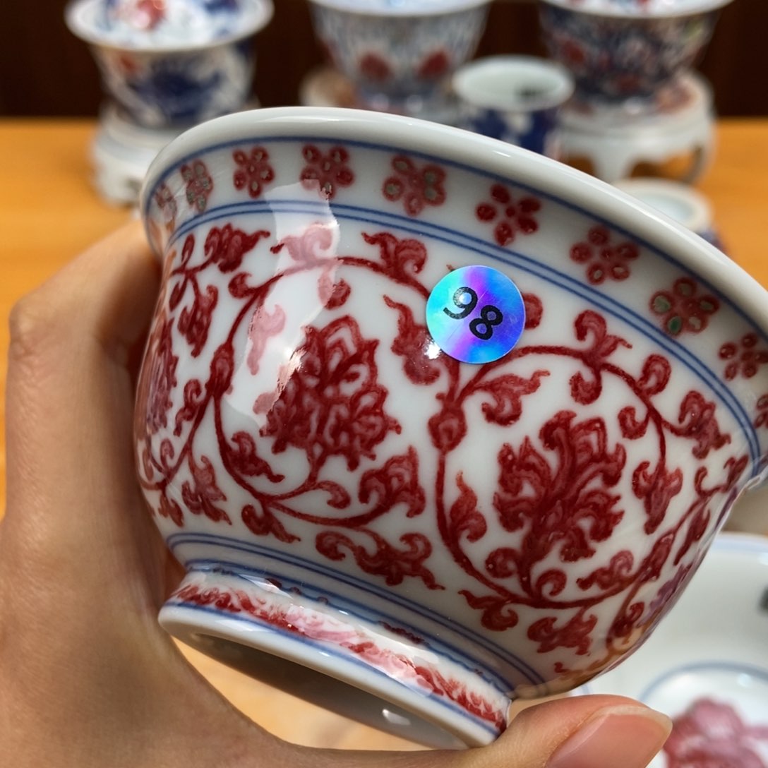 手绘现代茶具非古董