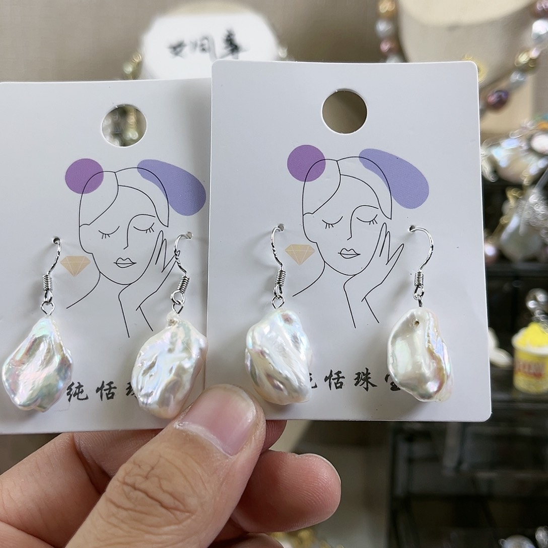 淡水珍珠耳饰未镶嵌【纯恬】