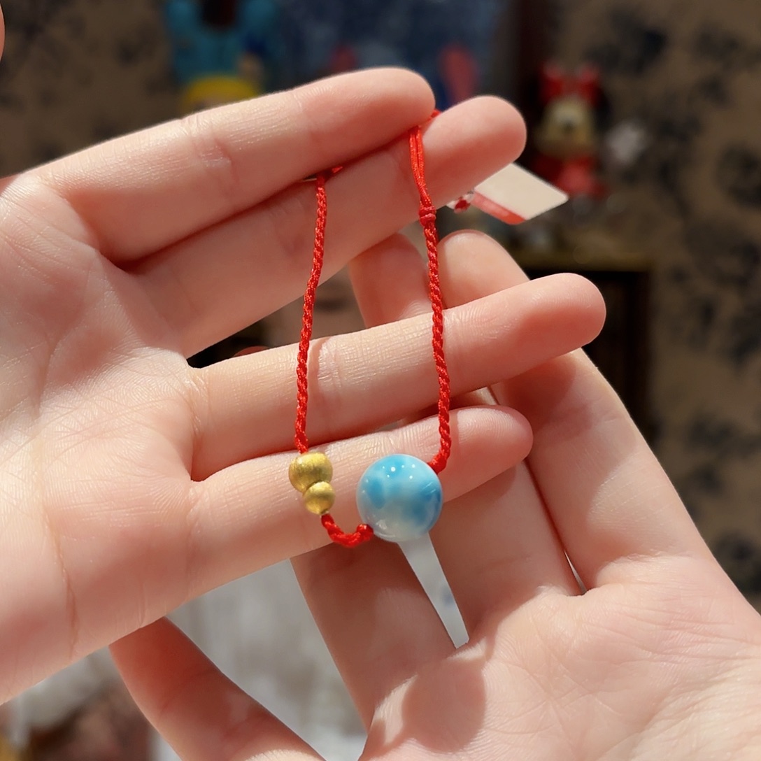 未镶嵌针钠钙石（海纹石）手链手绳