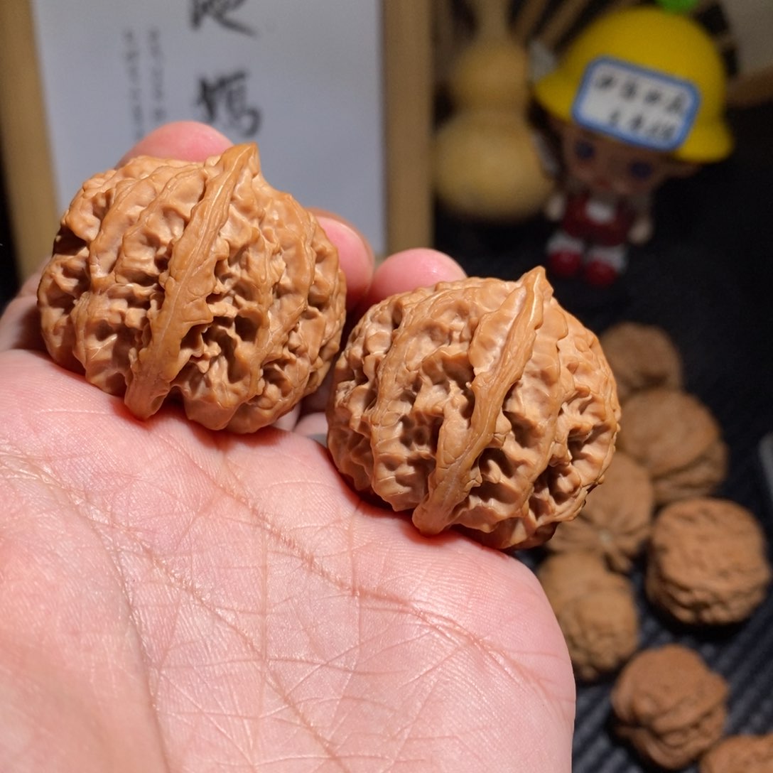 文玩核桃把件40全品原装苹果