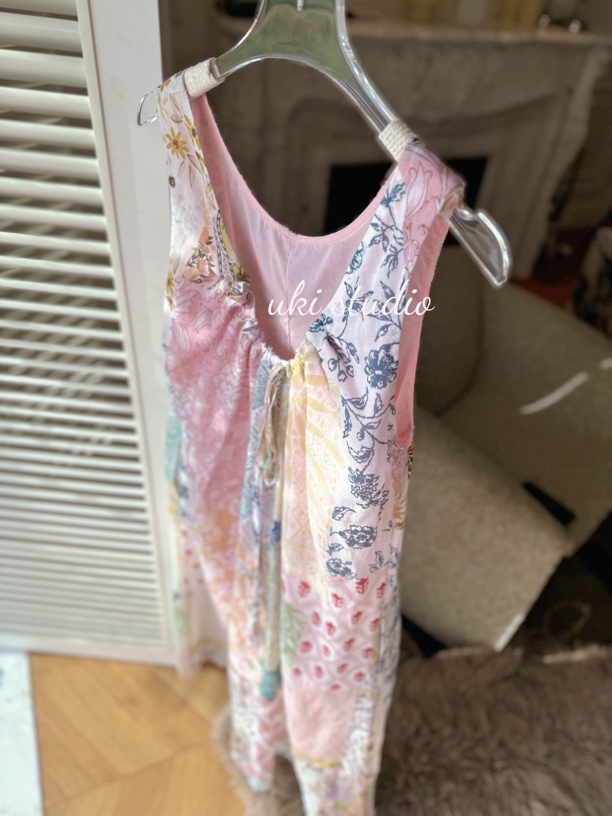 uki studio｜莫奈风 不规则印花长裙 非定位印花 每一件都独特