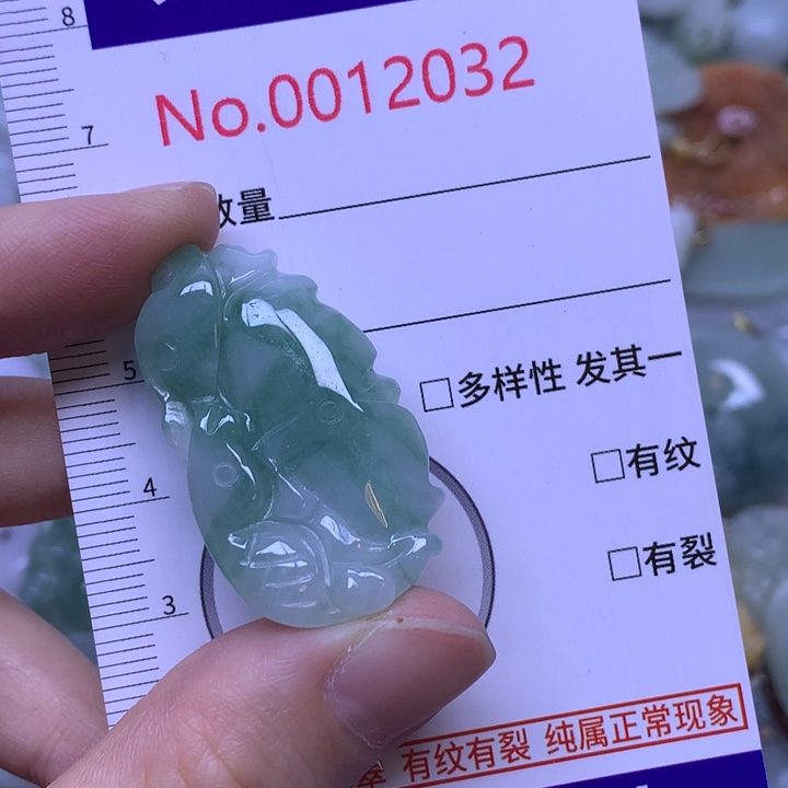 翡翠未镶嵌吊坠(不含链)