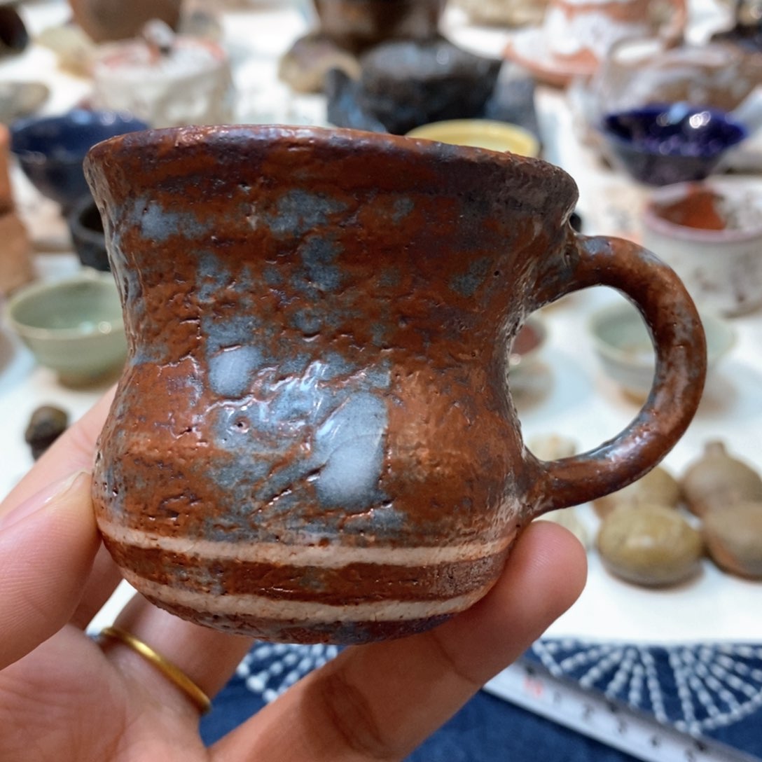 柴烧侘寂粗陶茶具