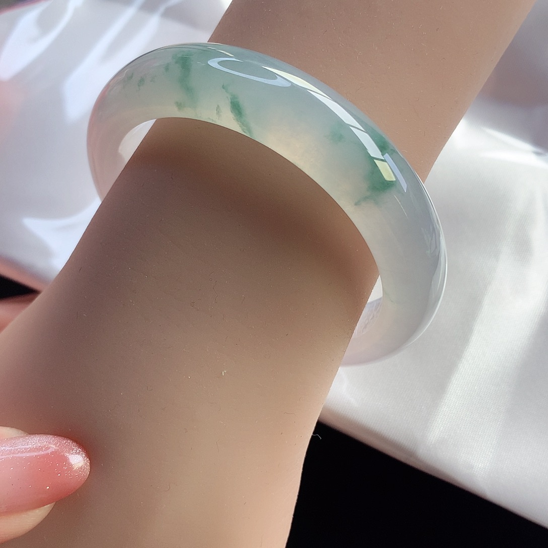 翡翠手镯未镶嵌天然A货翡翠52/53