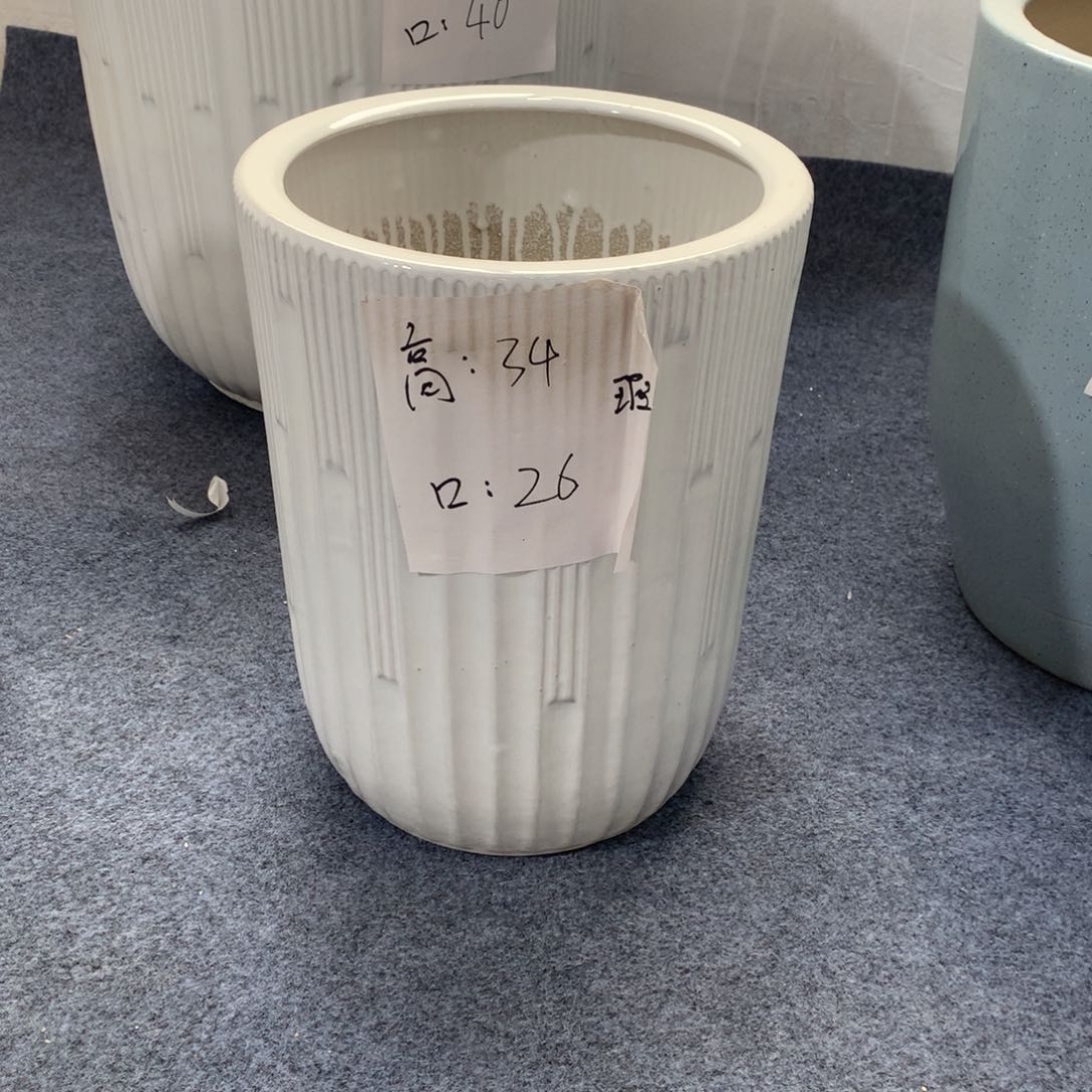 高温陶瓷花盆微瑕