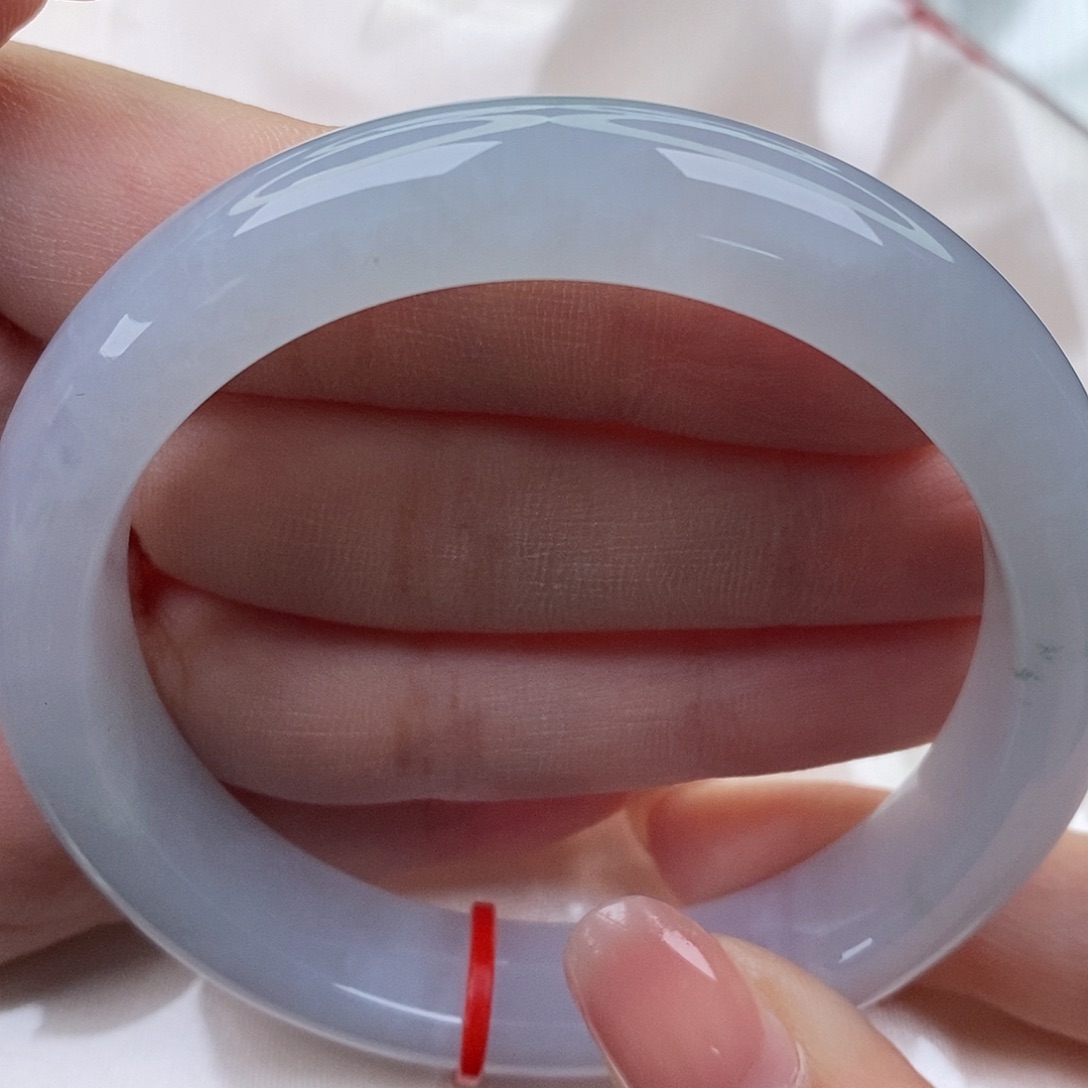 翡翠未镶嵌手镯（圆镯）缅甸天然A货翡翠 57