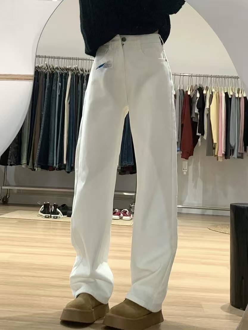 秋冬巨显瘦加绒百搭遮肉阔腿裤