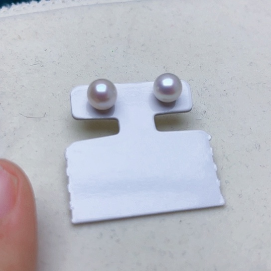 淡水珍珠耳饰银S925镶嵌