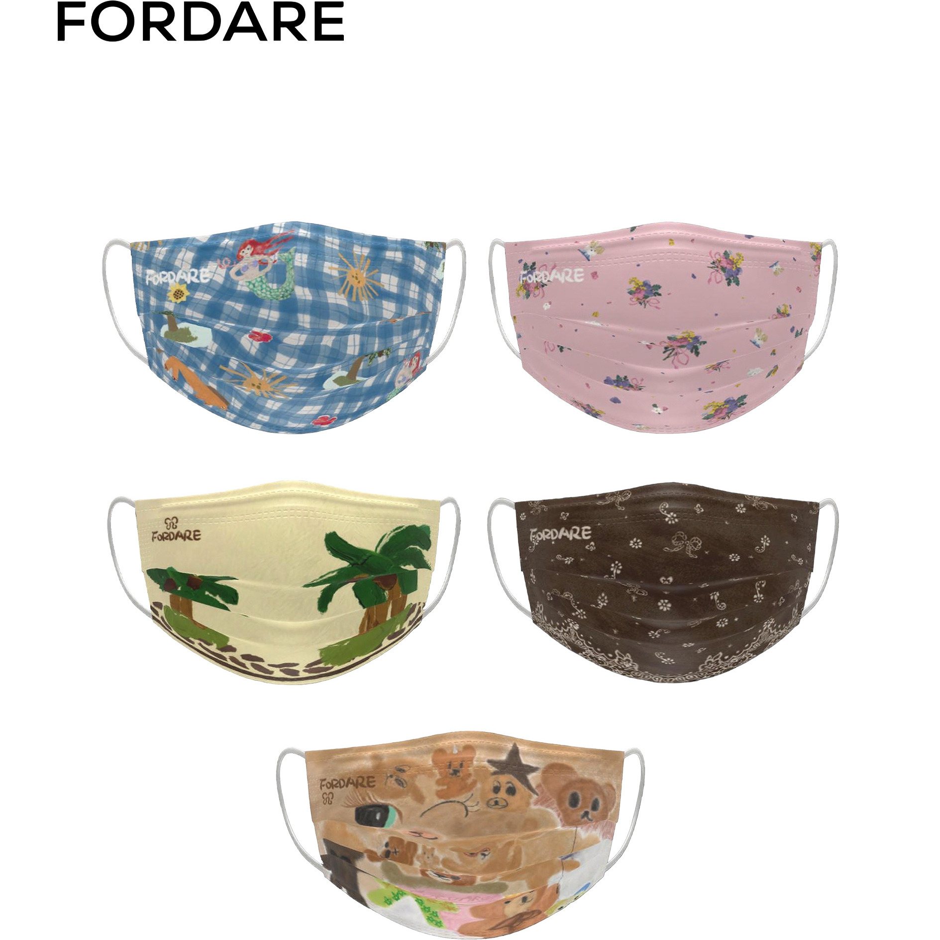 FORDARE/福蝶时尚印花口罩