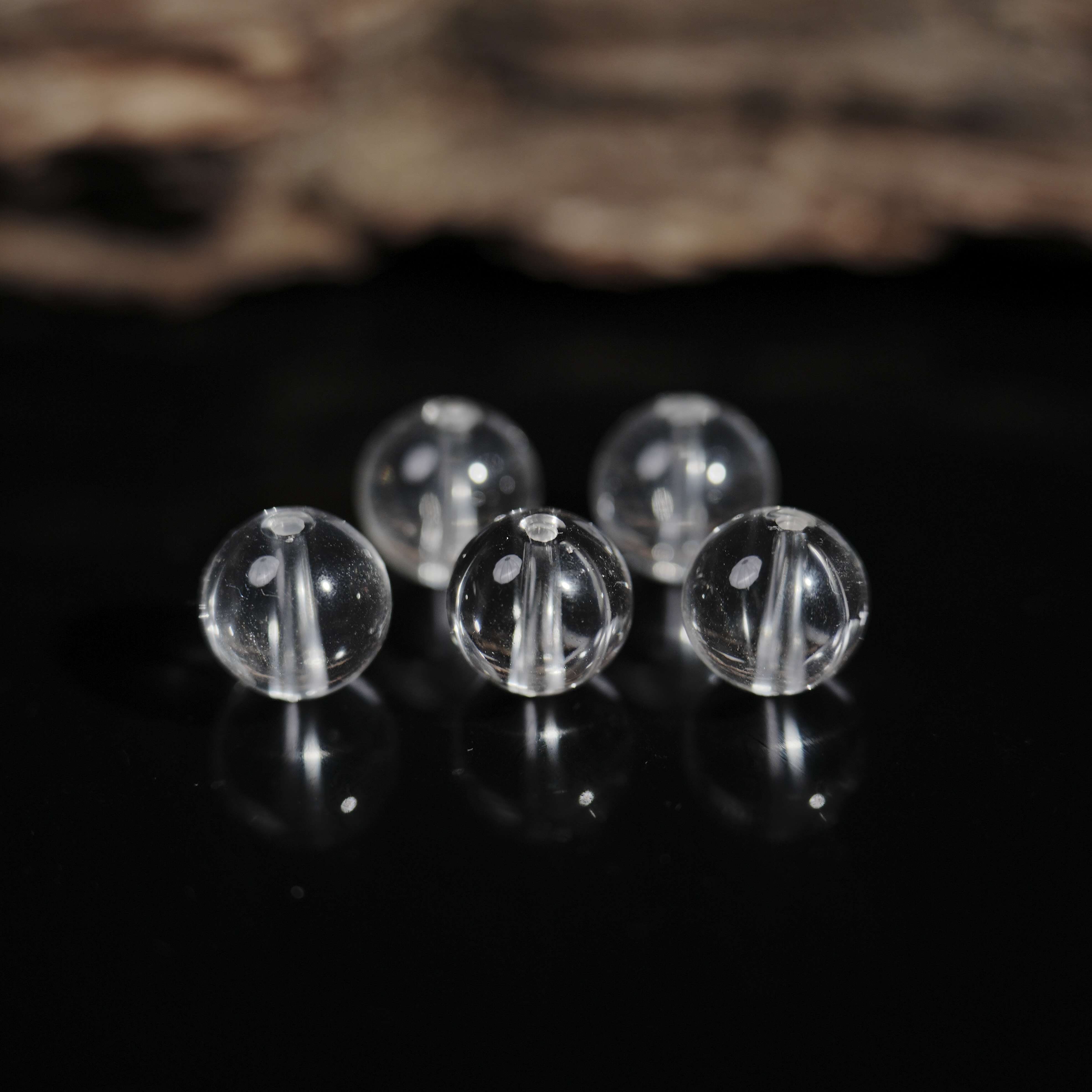 BeadsDance双A白水晶单珠11mm+多样性发一 编号B4567