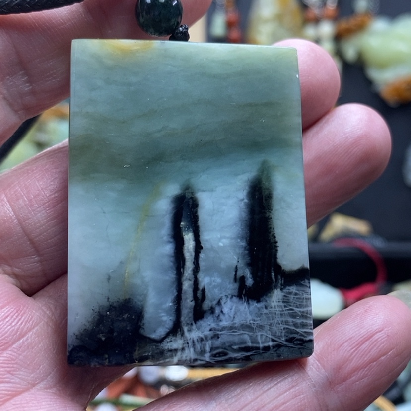 【闪购商品】蛇纹石玉吊坠未镶嵌