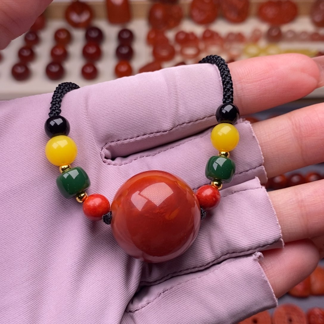 南红玛瑙未镶嵌配饰22➕火焰纹