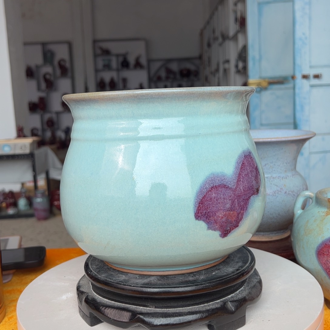 摆件郑家钧窑摆件微