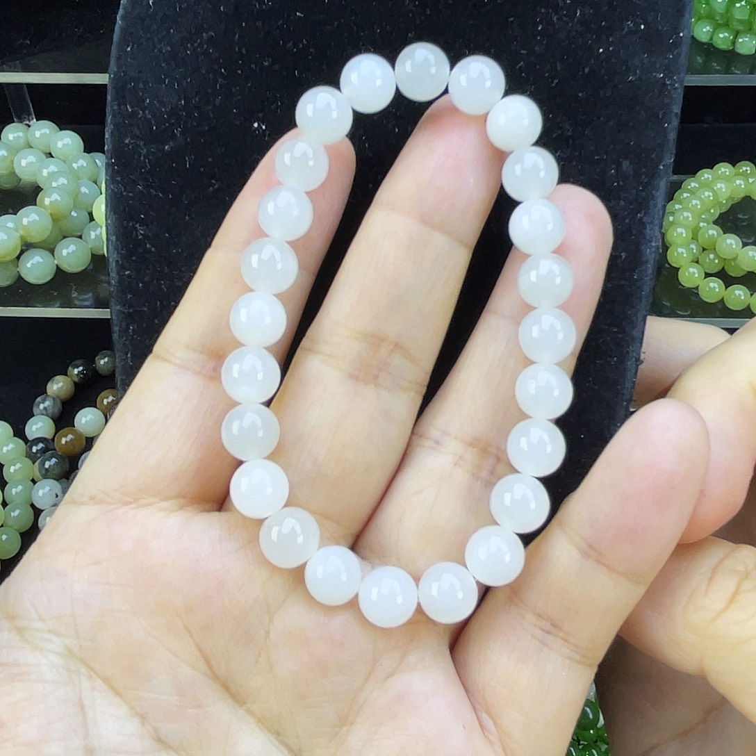 和田玉未镶嵌手链