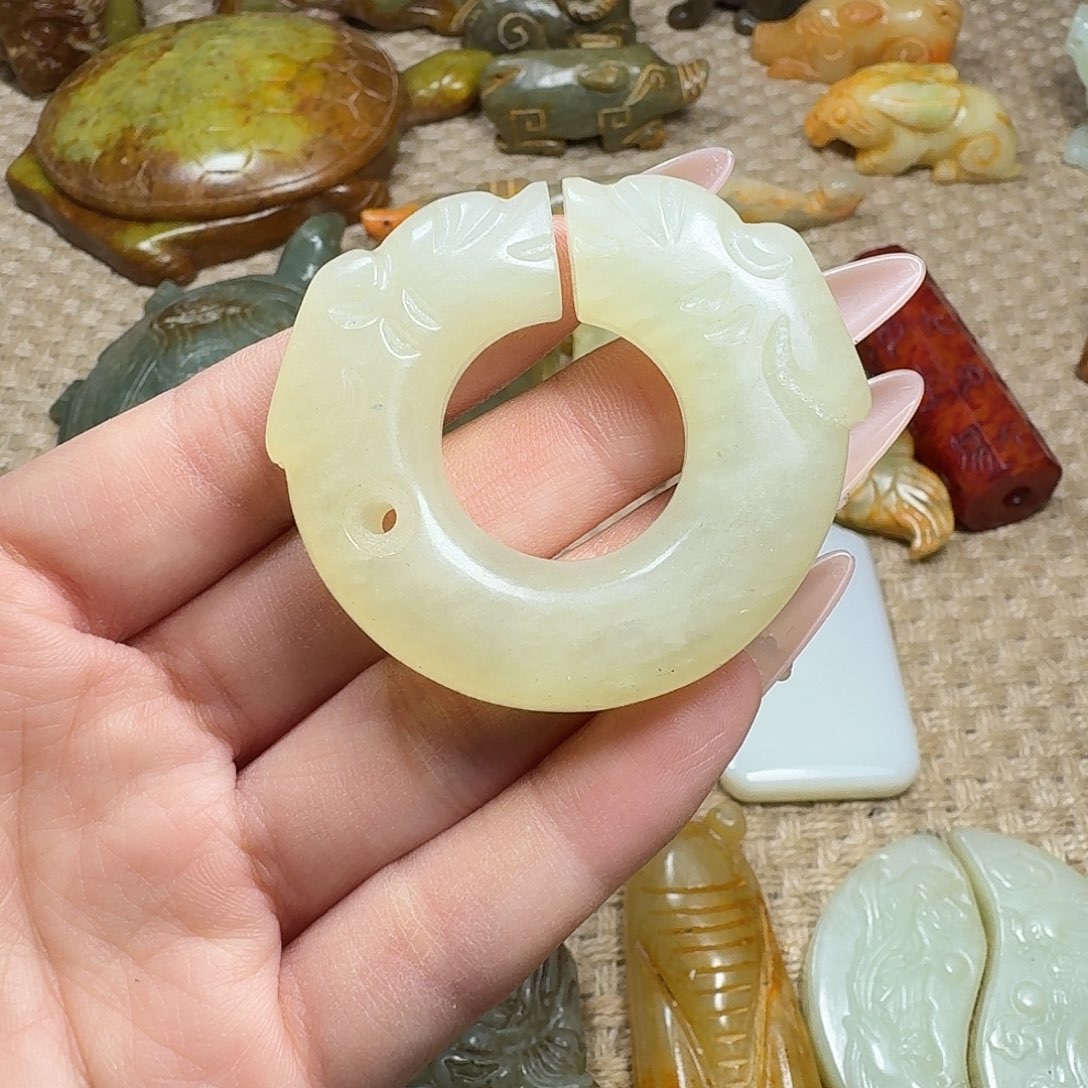 白玉菩提吊坠挂件