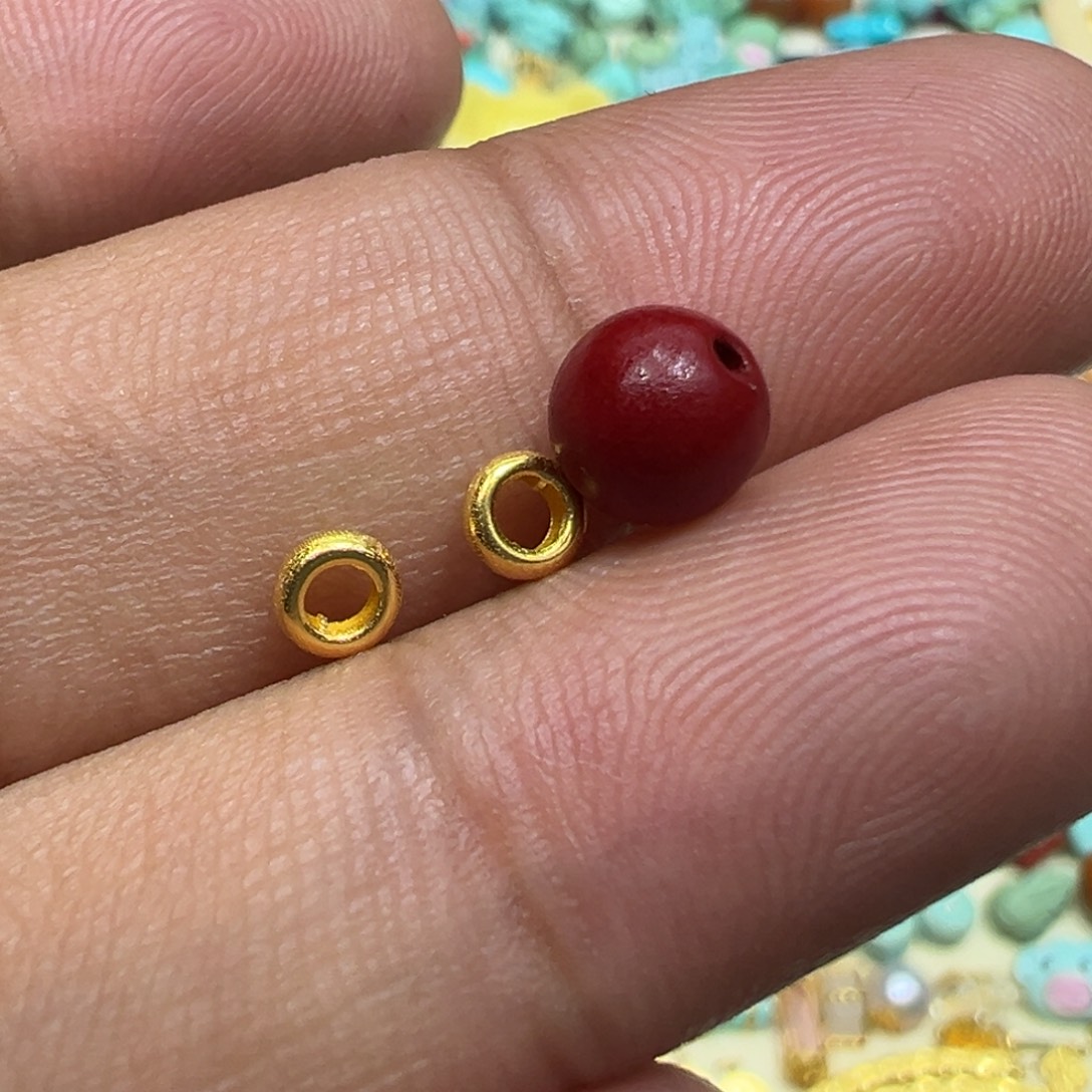 南红玛瑙18K金镶嵌颈饰