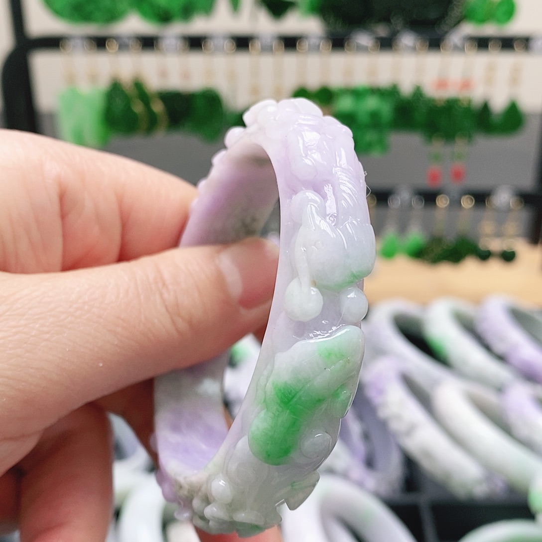 翡翠未镶嵌耳饰挂件