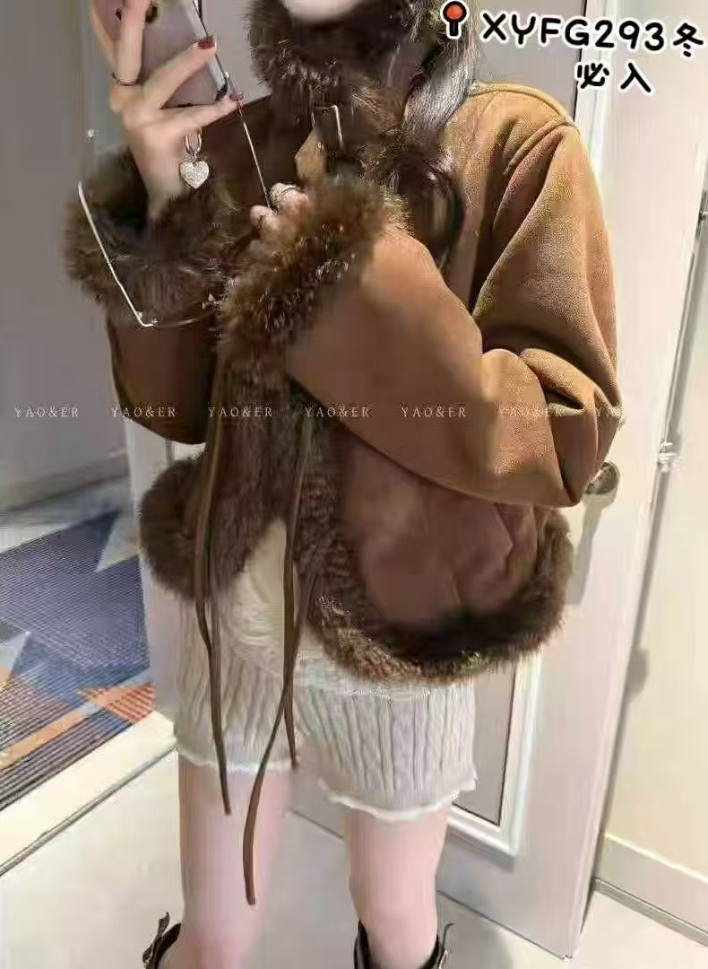 【艳子】293小个子~加厚羊羔毛保暖外套