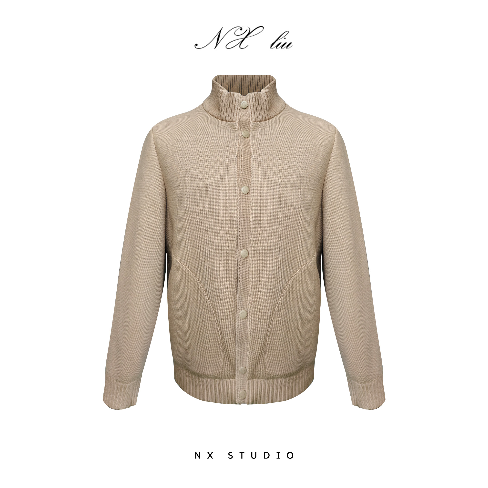 NX南向 羊毛针织90白鸭绒羽绒服