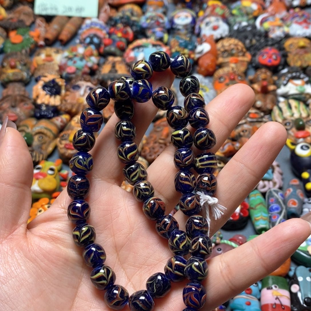 琉璃颈饰印度尼西亚链子