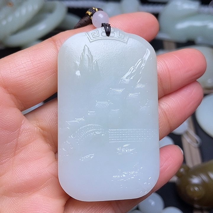 吊坠(不含链)未镶嵌和田玉