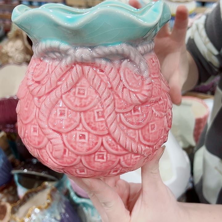 有孔，凑单福利满10元发货陶瓷多肉花盆！