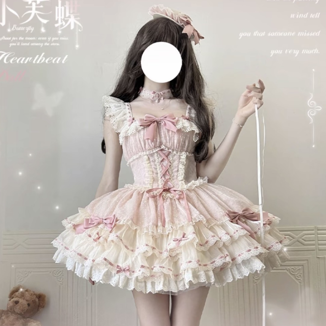【现货】小芙蝶实体店 芭蕾风Lolita连衣裙JSK-心动玩偶洋装工作室