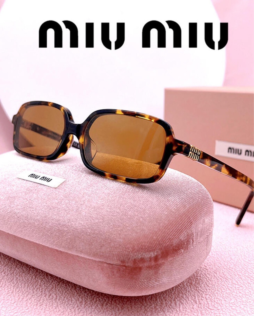 全新未使用 MIU MIU/缪缪 玳瑁时尚太阳镜  11777034