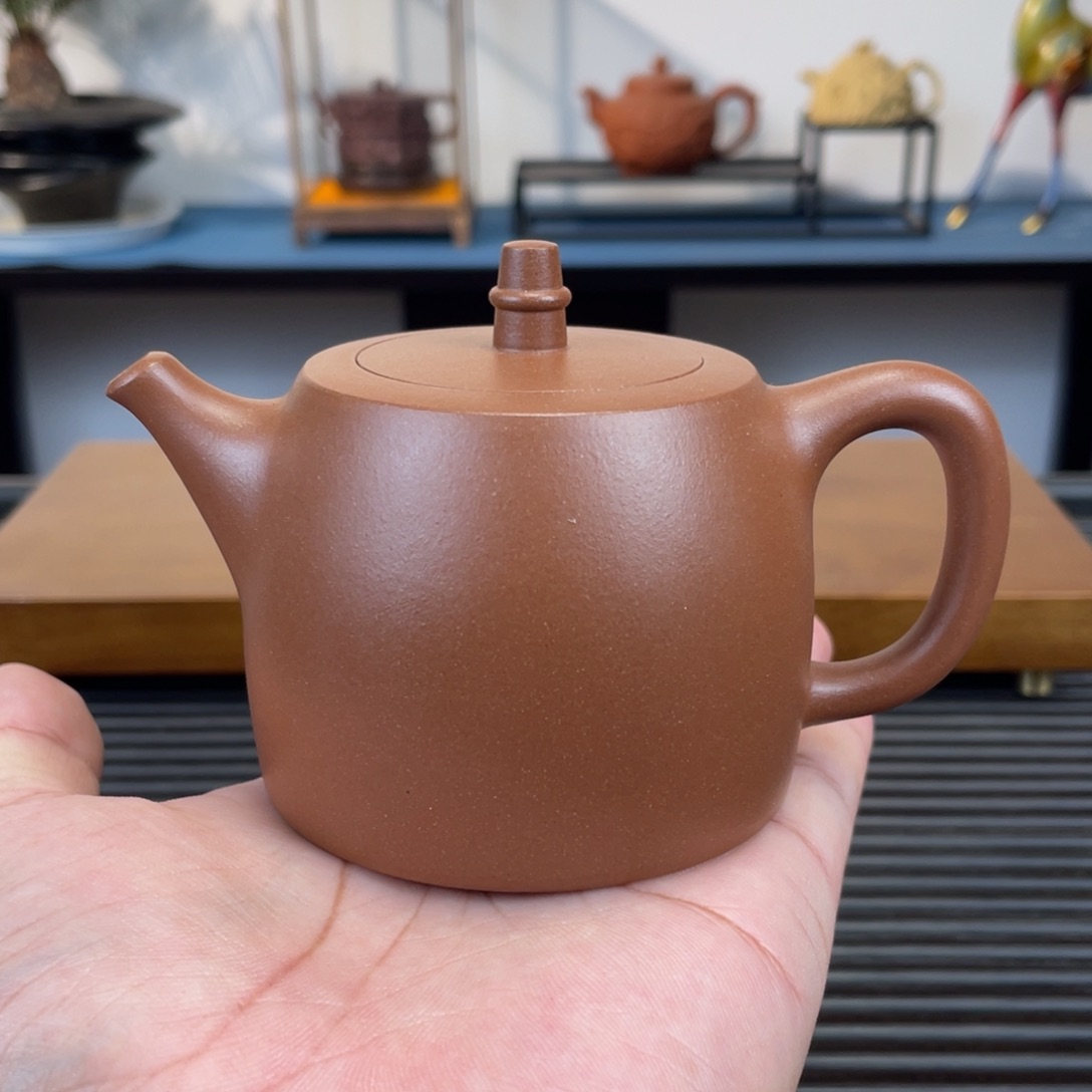 紫砂茶壶台西紫泥汉铎200cc