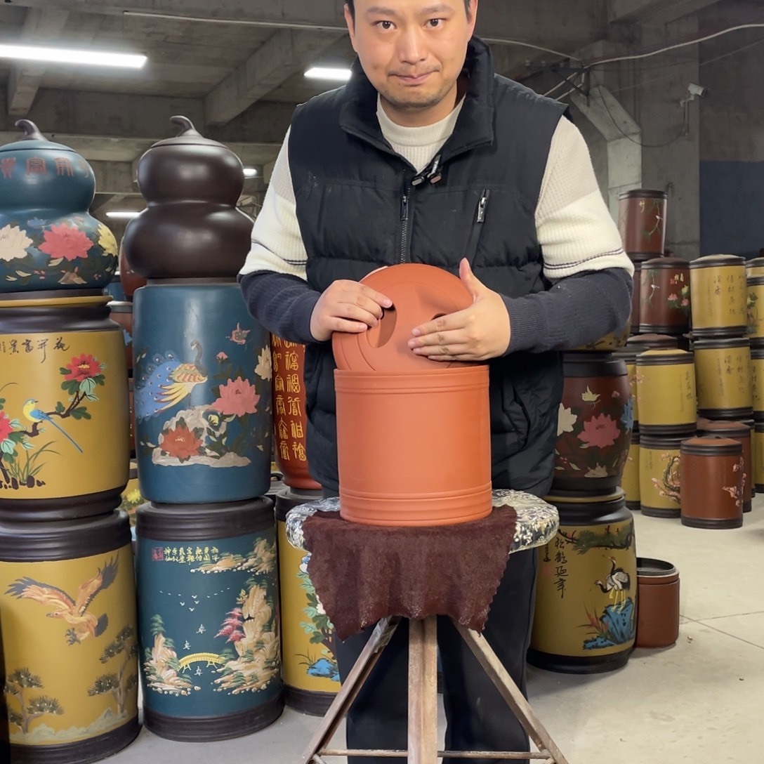 宜兴原矿紫砂茶叶罐