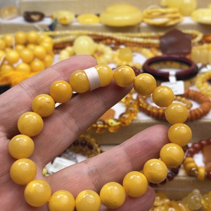 蜜蜡手串未镶嵌手串