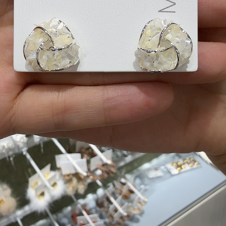 三醋酯纤维千金风耳饰百搭款