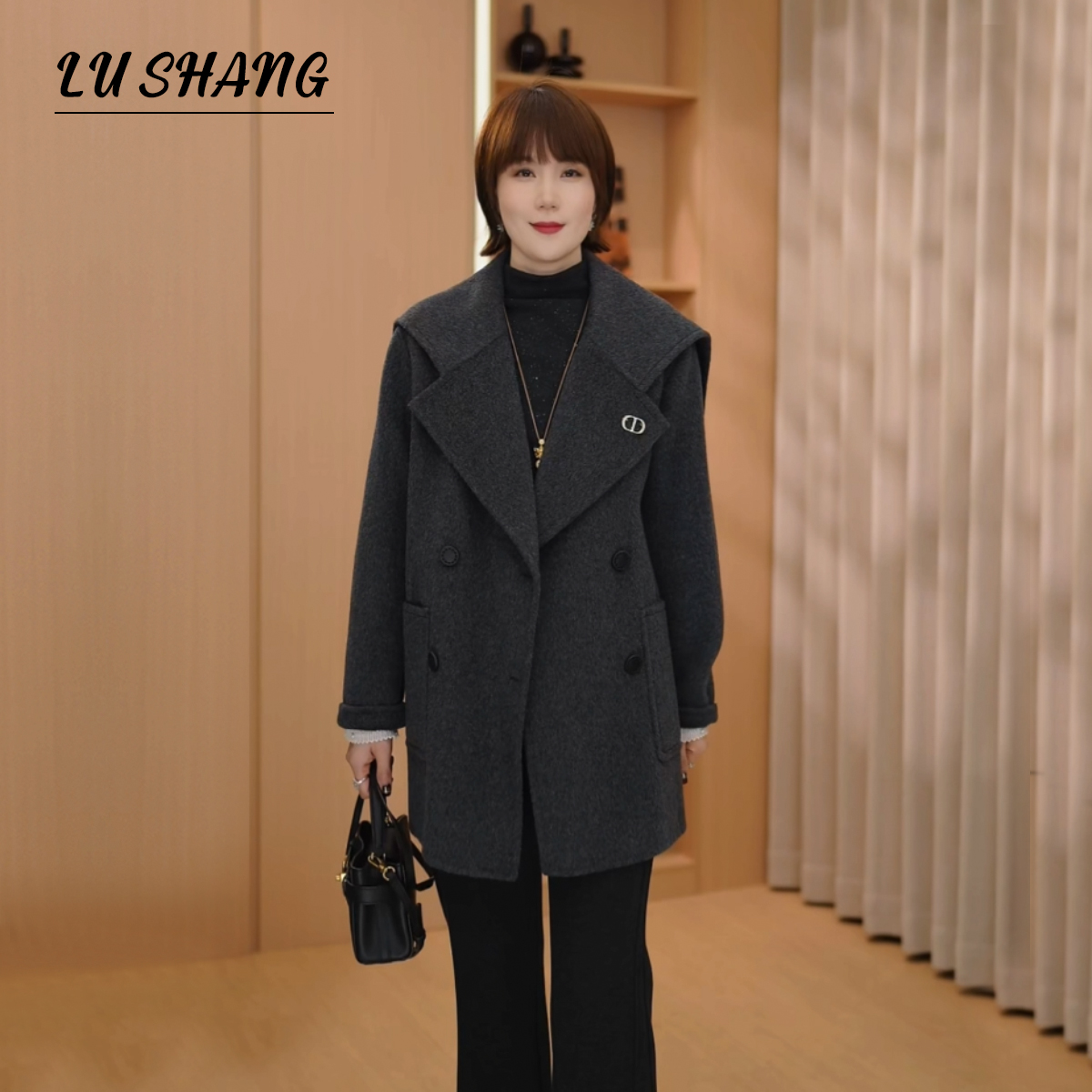 【伦敦格调】100绵羊毛，海军领设计！露赏2025冬季气质减龄大衣